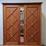 Cross-braced wardrobe