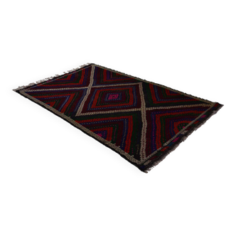 Tapis kilim de zone, kilim turc noué à la main en laine vintage, tapis de 285 cmx 182 cm