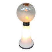 Vintage Italian design glass floor table lamp