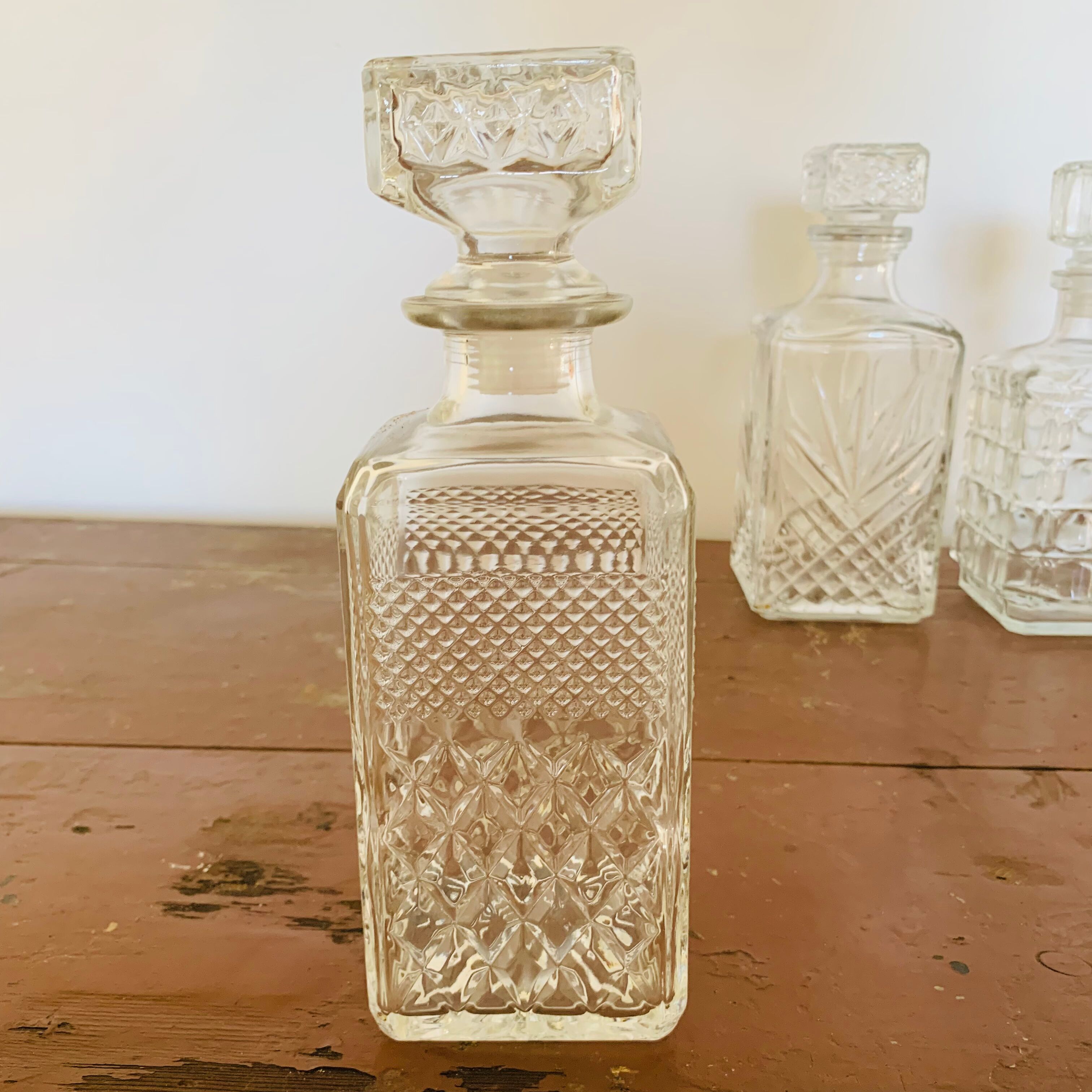 Lot de 5 carafes à whisky