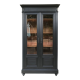 Black library showcase Napoleon cabinet of curiosities dresser
