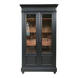 Vitrine bibliothèque noire Napoléon cabinet de curiosité vaisselier