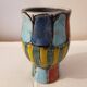 Enamelled vintage Vallauris vase