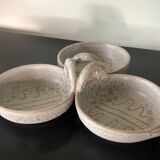 Cup servant 3 compartments of Jean Austruy Vallauris