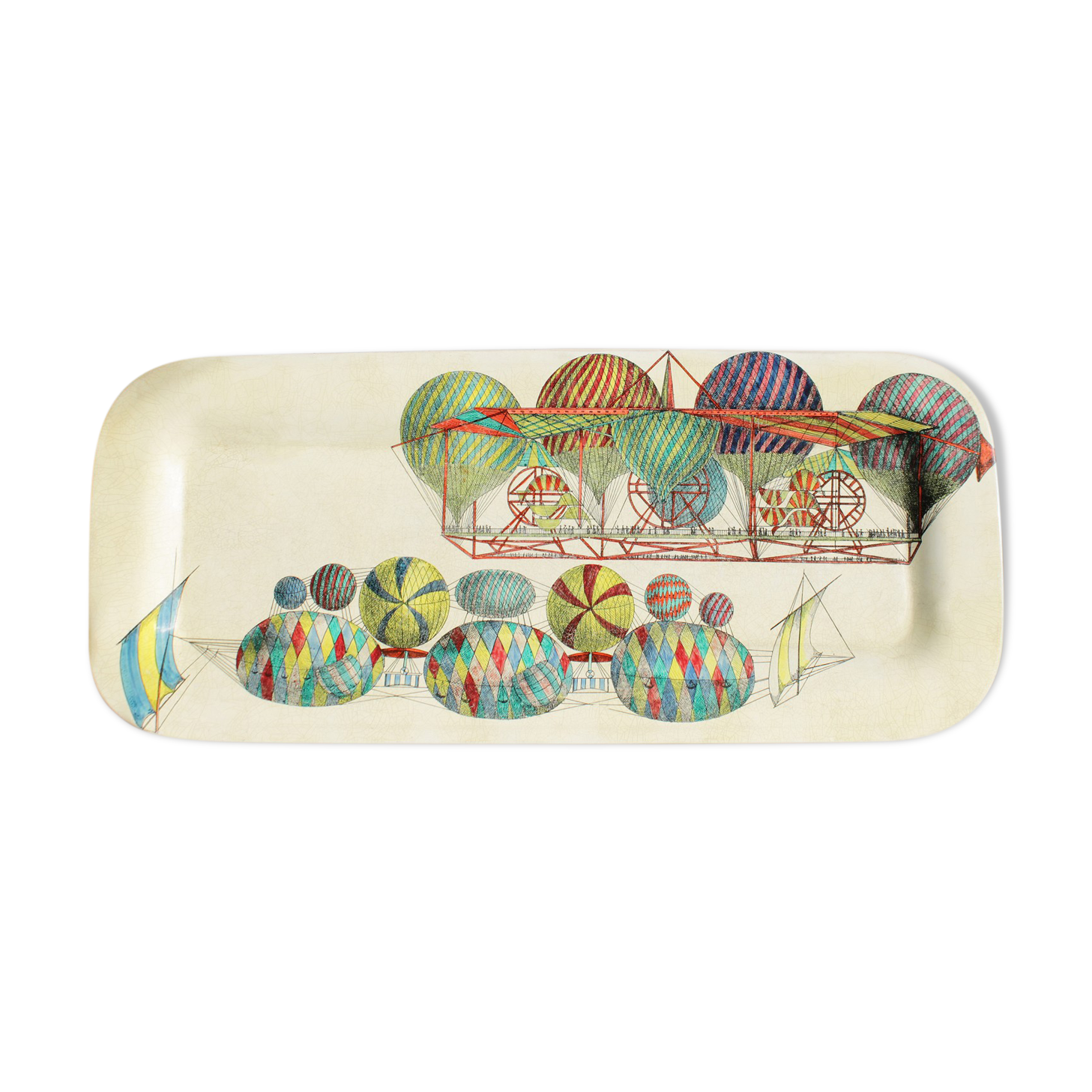 Tray by Piero Fornasetti, original 1950s