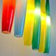 Suspended Murano glass lamp layered by Alessandro Pianon, 1960s.