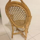 Ancien fauteuil en rotin