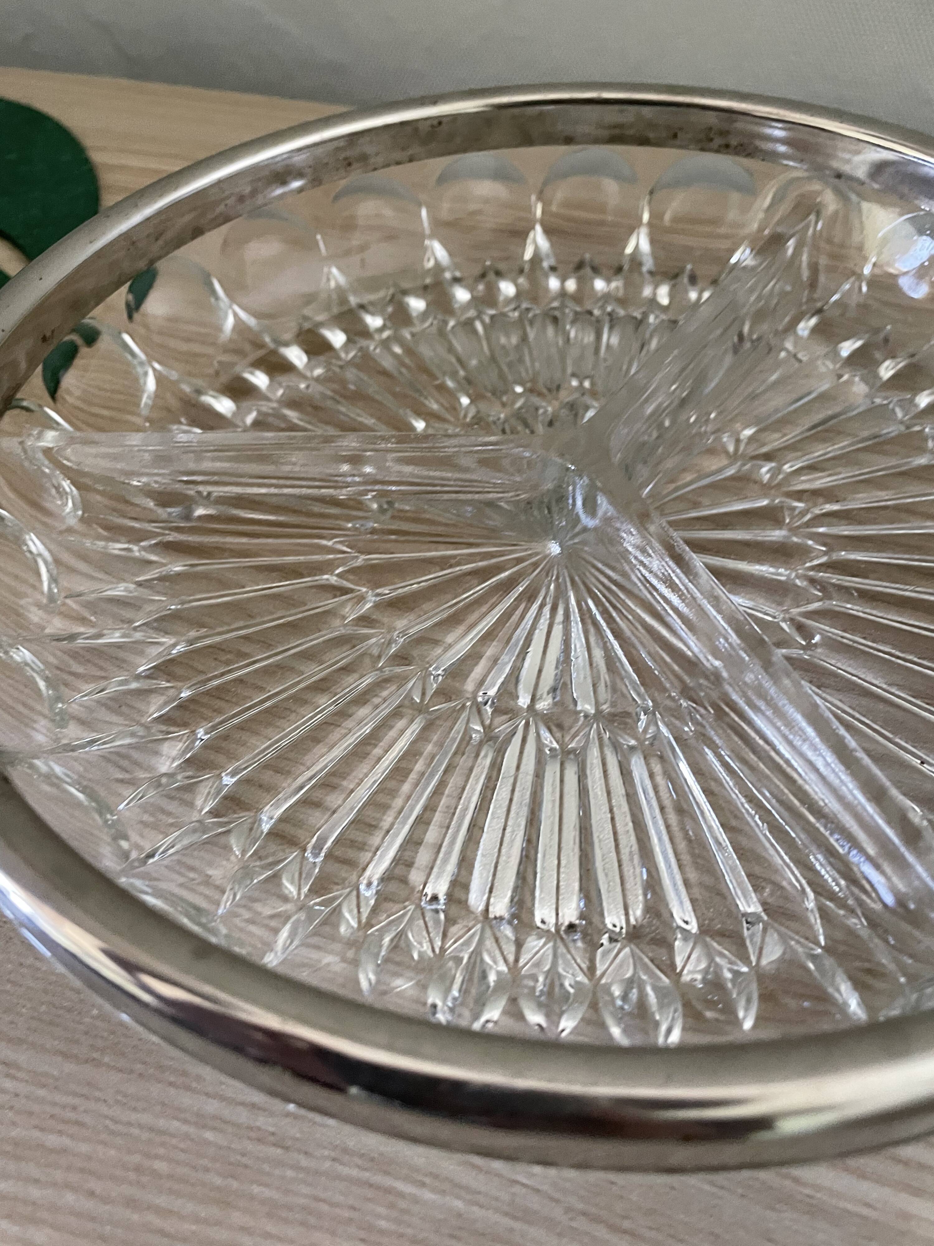 Glass and metal top - art nouveau