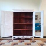 Antique patinated wardrobe