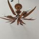 Golden leaf chandelier