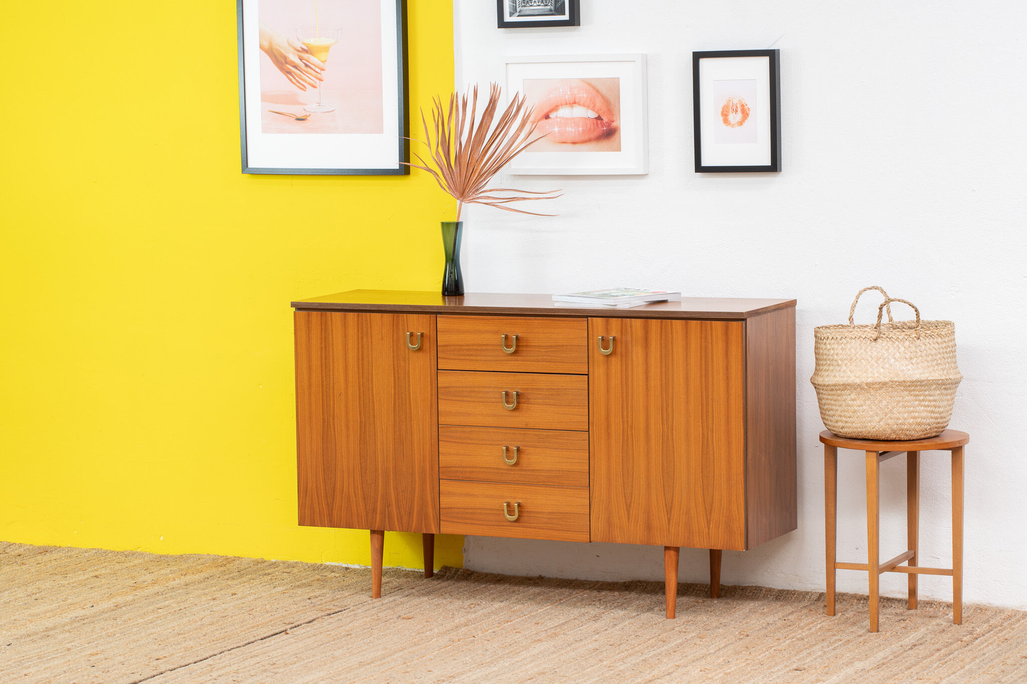 Vintage Scandinavian Sideboard – 130 cm