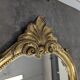 Petit miroir Louis XV en bois doré à coquille