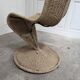 Fauteuil rotin et corde vintage