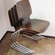 Ensemble de 4 chaises Kusch+Co Flötotto, années 1960.