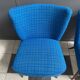 ensemble de 2 chaises de cocktail bleues des années 1960