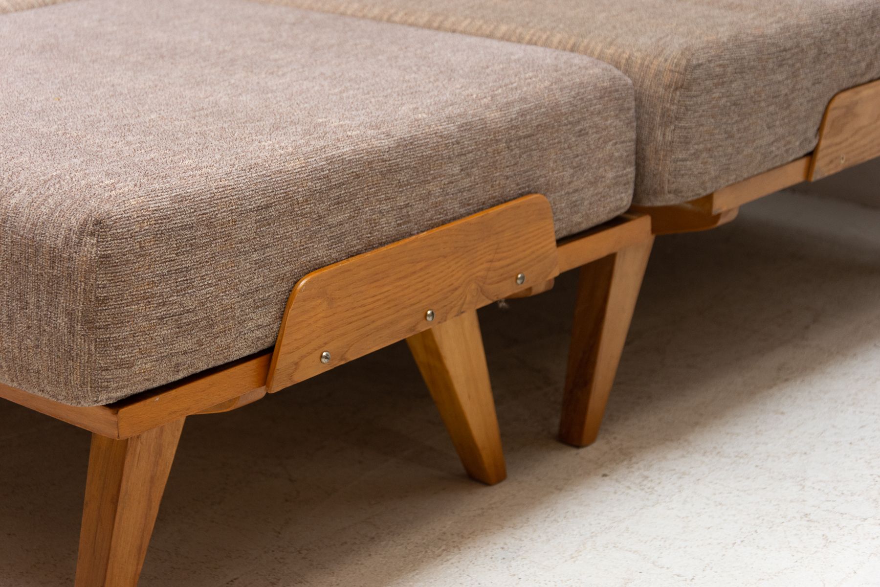Mid century corner folding sofa by František Jirák for Tatra nábytok, 1960´s, Czechoslovakia