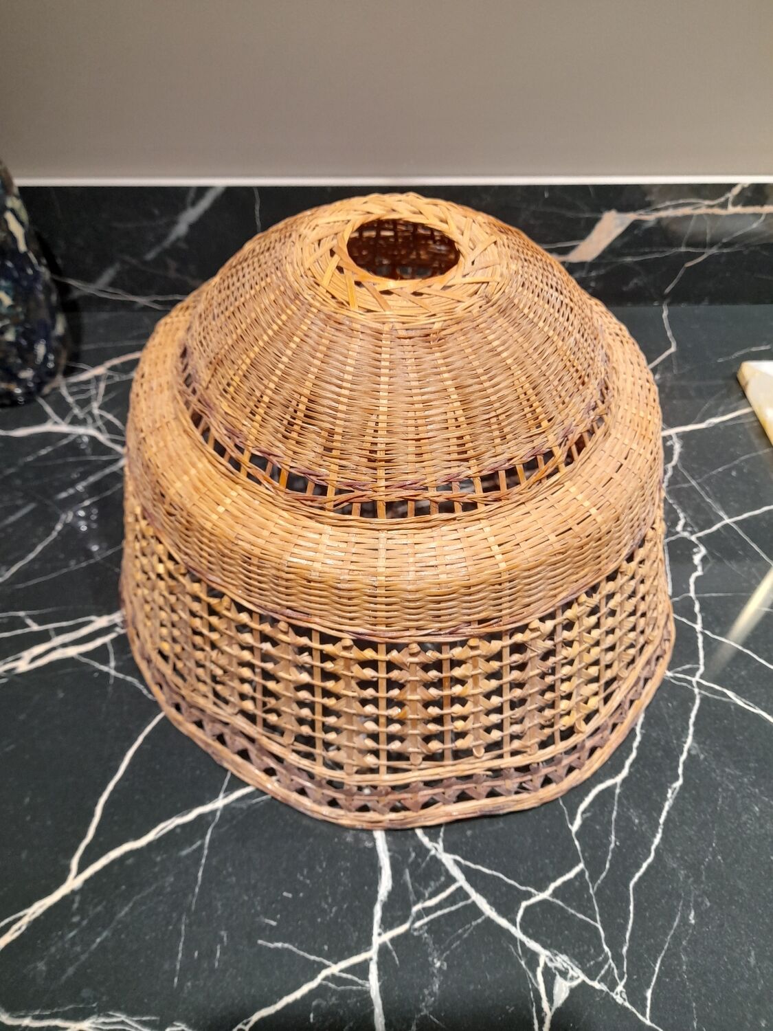 Vintage woven wicker abat