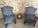 Pair of walnut armchairs - legs in sheep bone Louis XIII