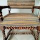 Ancien fauteuil "caqueteuse" de style Louis XIII