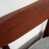Set of three teak chairs, danish design, 1970s