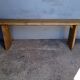 Solid patinated wood bench 140cm