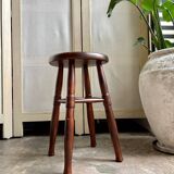 Dark wood stool