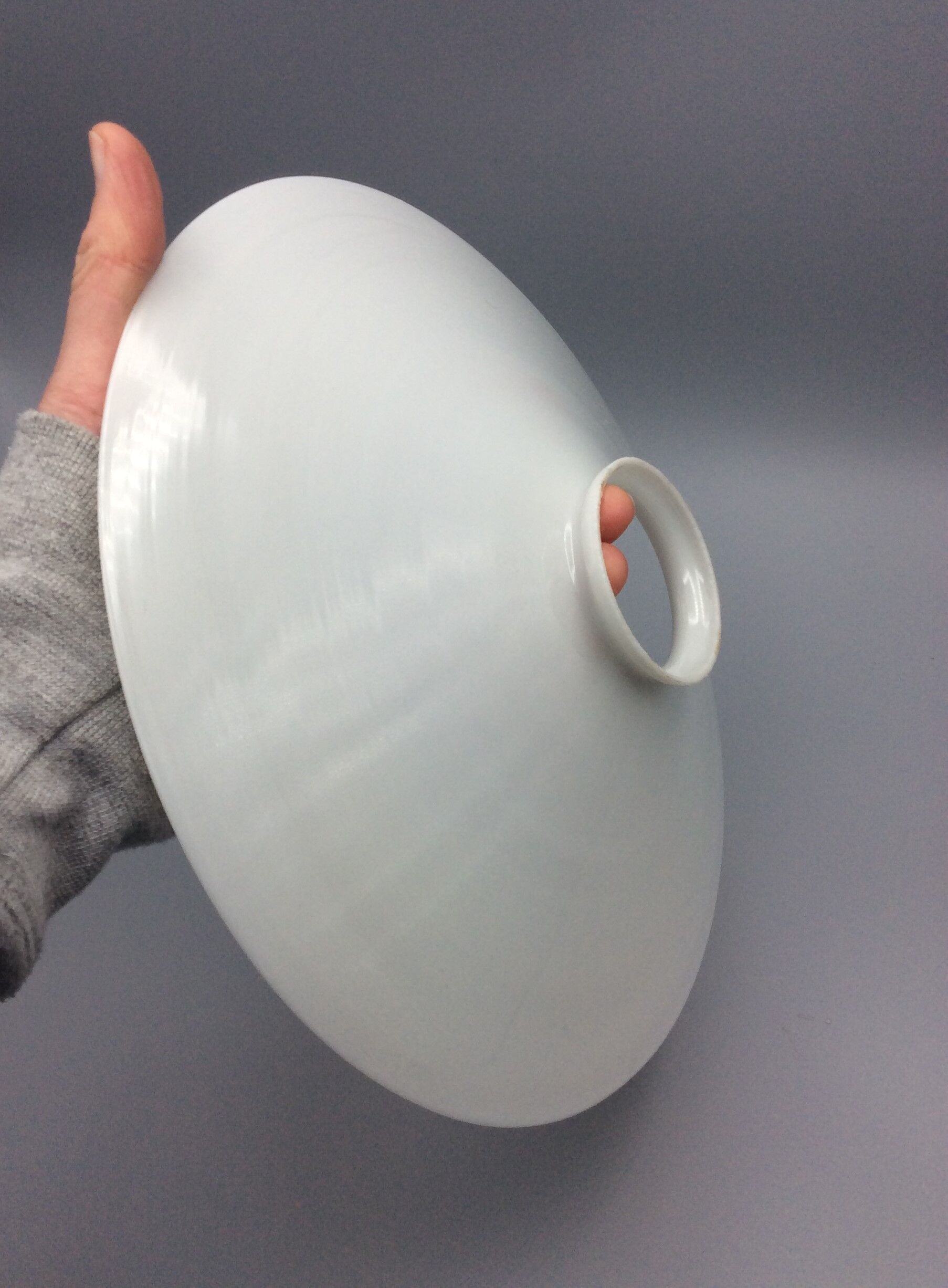 White opaline lampshade