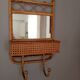 Wall shelf, rattan towel rack