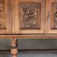 Large carved oak buffet in neo-Renaissance style, mid-20th century.
