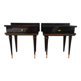 Paire de tables de chevet vintage