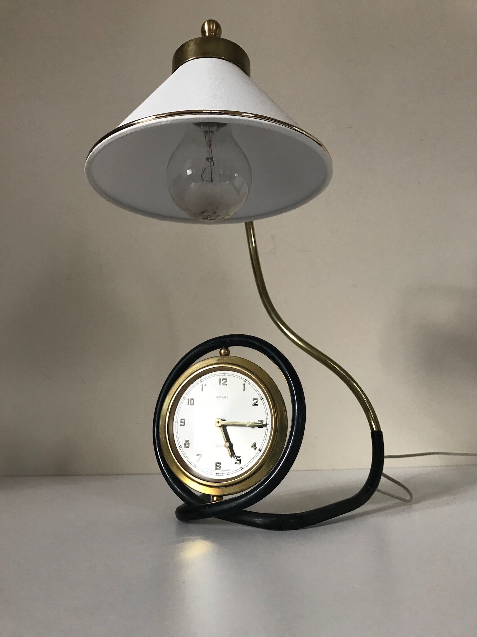 Lamp alarm clock vintage 60s bayard