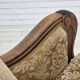 1950s, Danish relax armchair, furniture velour, carved oak wood.