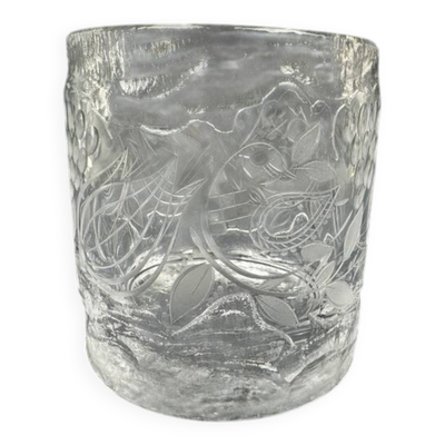 Vase en cristal signé Bjorn Wiinblad pour Rosenthal, édition limitée numérotée 63/100