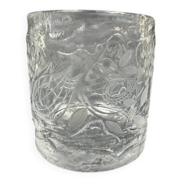 Vase en cristal signé Bjorn Wiinblad pour Rosenthal, édition limitée numérotée 63/100
