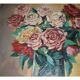 Gouty 'bouquet of roses' oil on canvas table