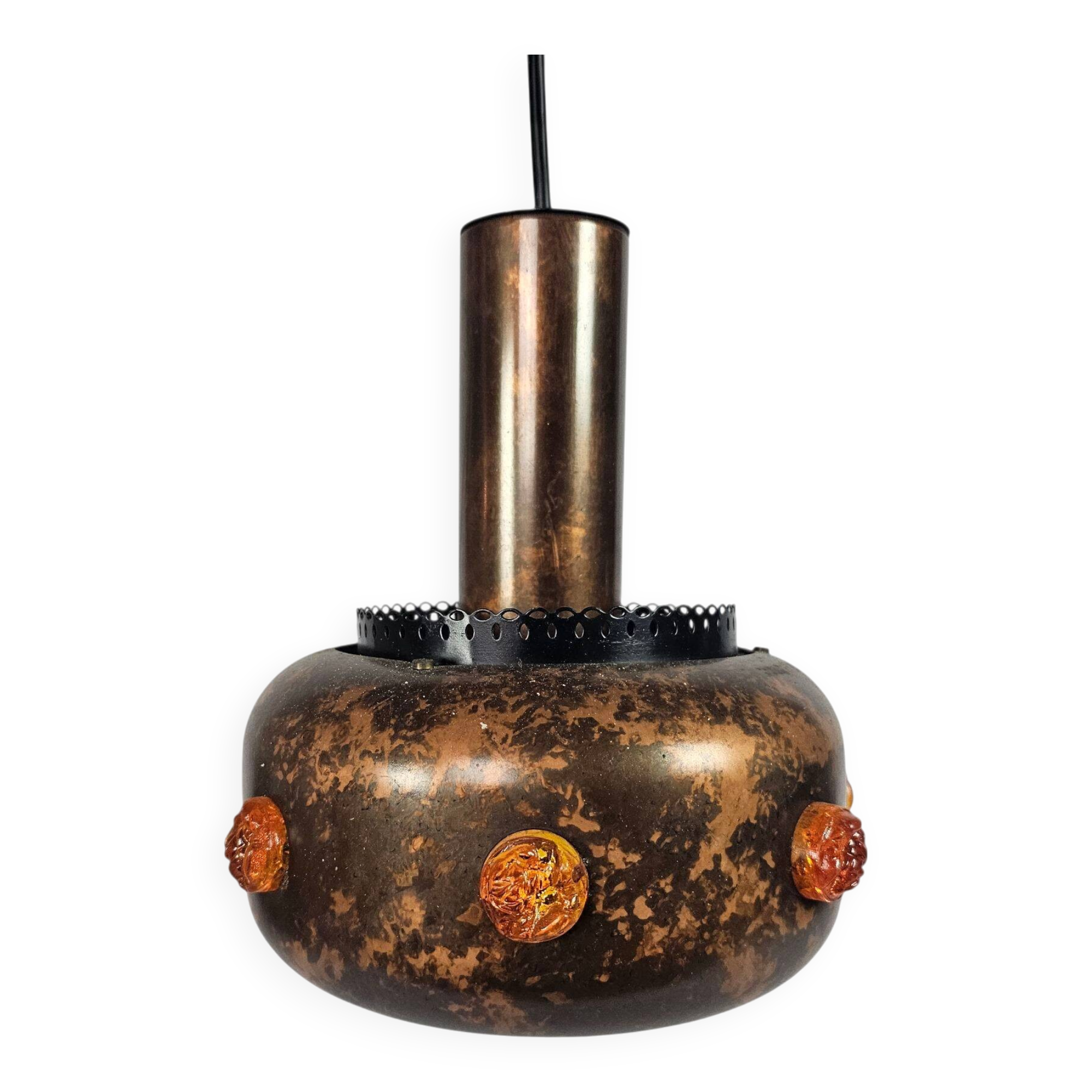 Herda Holland - pendant lamp - copper - Space ace - 80's