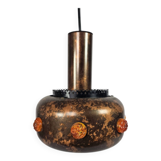 Herda Holland - pendant lamp - copper - Space ace - 80's