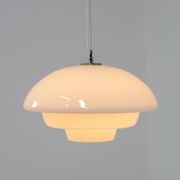 Mid-century glass pendant light (Denmark, 1970s).