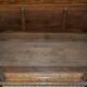 Banc Monks Antique Sculpté Lion Griffon 1860 avec Rangement