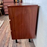 TV/ hifi cabinet in a row vintage modernist French 1960 LEGRAND DESIGN