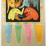 Exhibition poster by victor brauner musée national d'art moderne, 1972