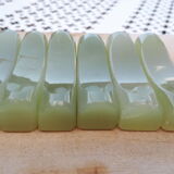 Jade style natural stone knife holder (6 pieces)