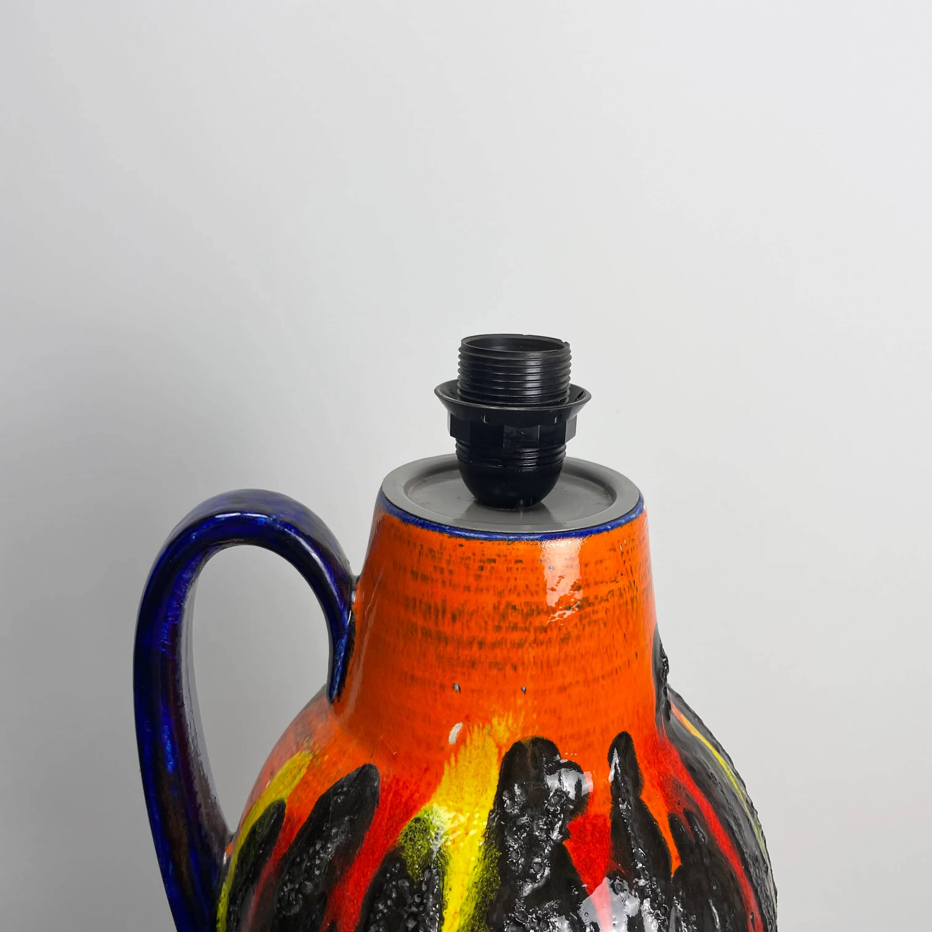 Ceramic table lamp by Scheurich from West Germany 1960