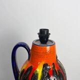 Ceramic table lamp by Scheurich from West Germany 1960