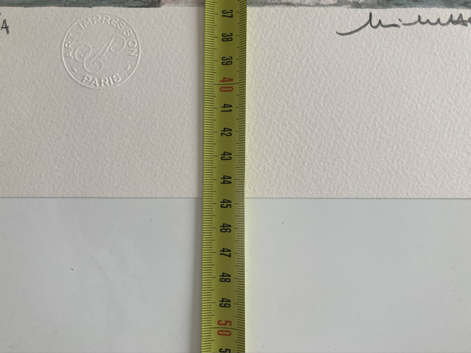 Lithographie signée Michel Henry - Bouquet à la fenêtre