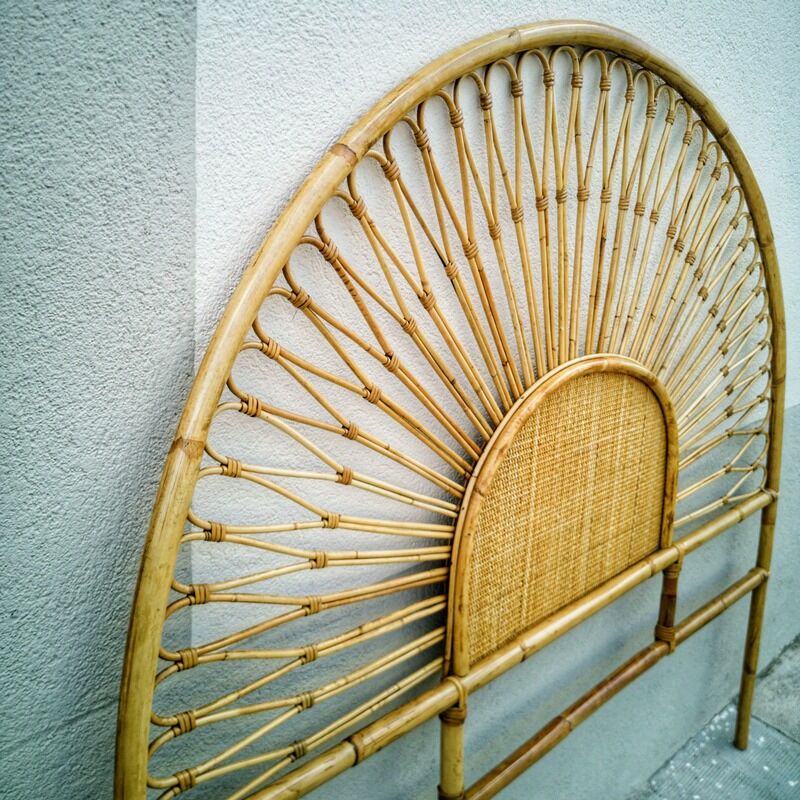 Rattan headboard