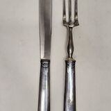 Art Deco silver plated lamb cutlery