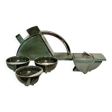 Tea set "Sextant", Yves Cordier, Studio Salins, 1980