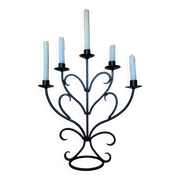 Metal heart candle holder 5 candles