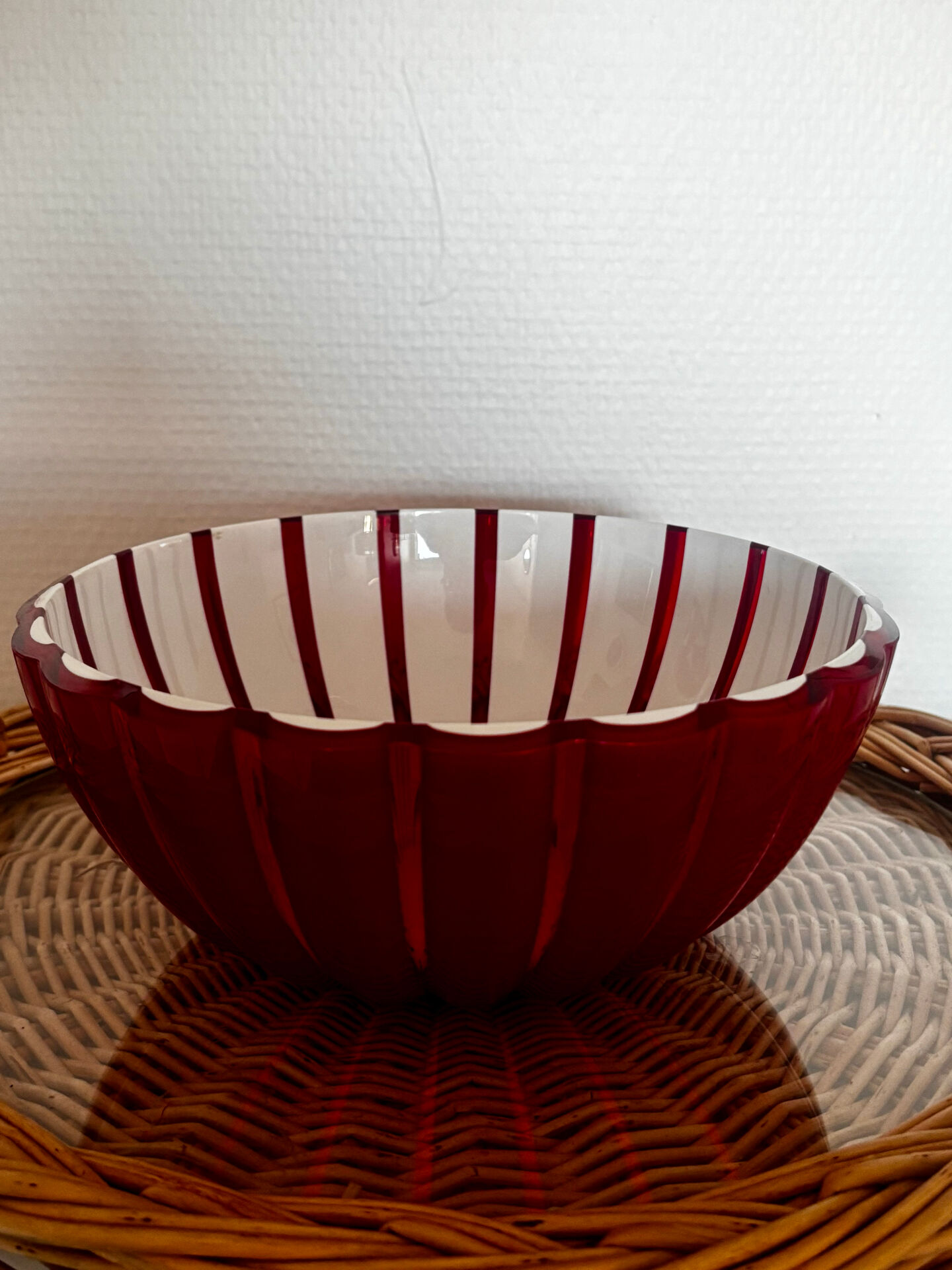 Saladier Guzzini Grace taille M rouge et blanc